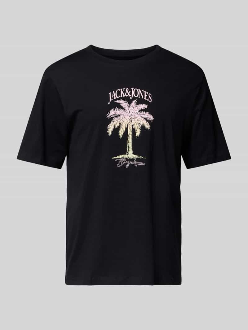 jack & jones T-shirt met motiefprint model 'ALMERA'