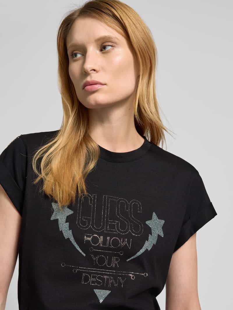 Guess T-shirt met labeldetail