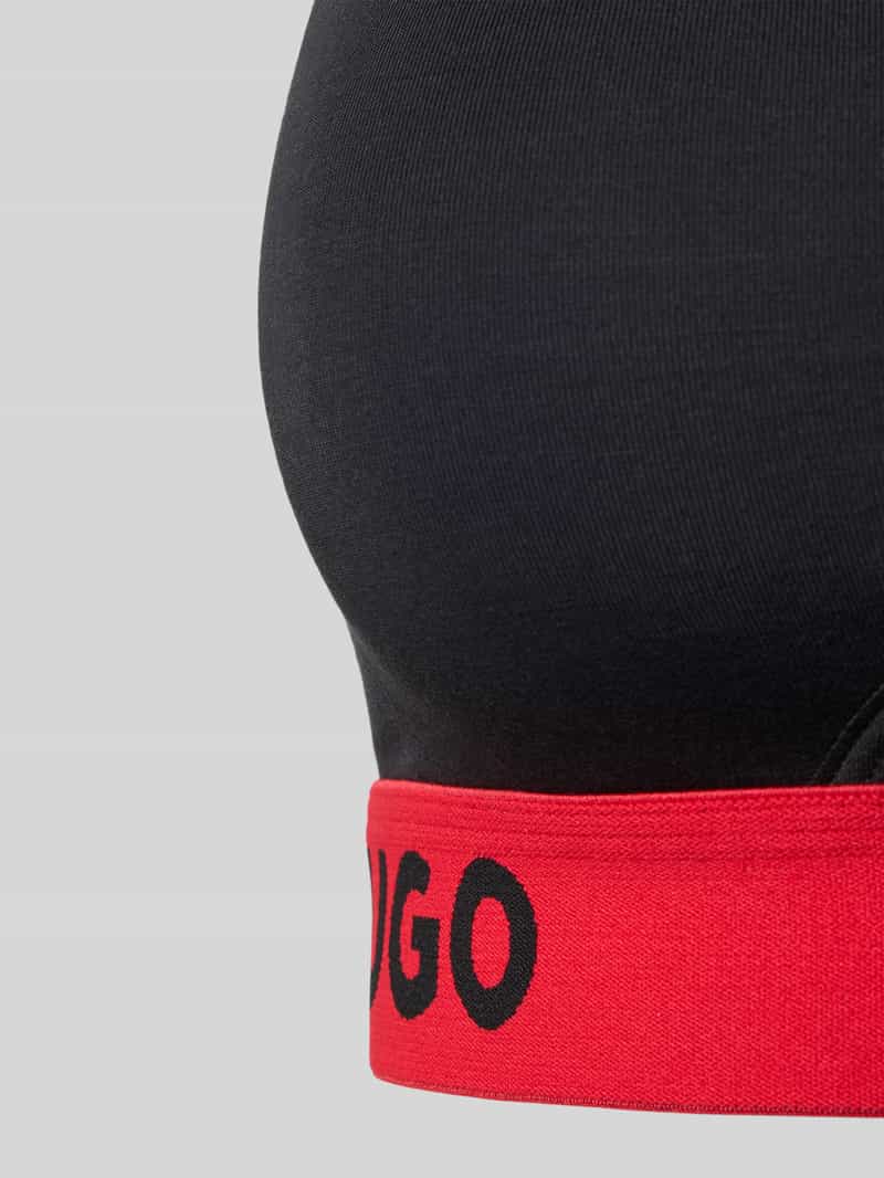 HUGO Bralette met racerback en logozoom