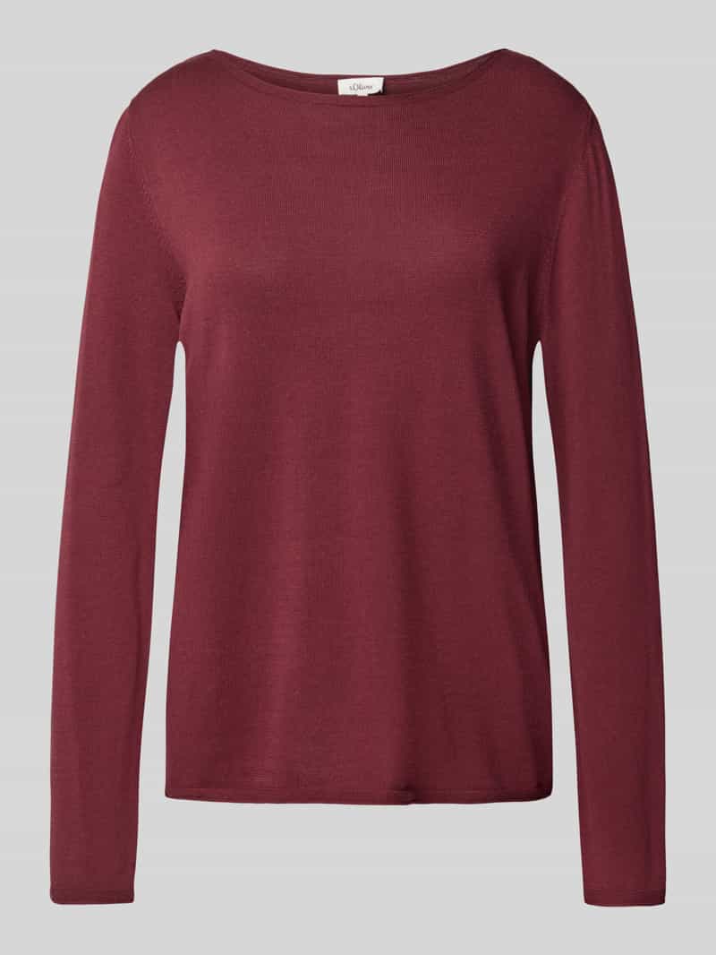 s.Oliver RED LABEL Regular fit gebreide pullover van een mix van katoen en viscose