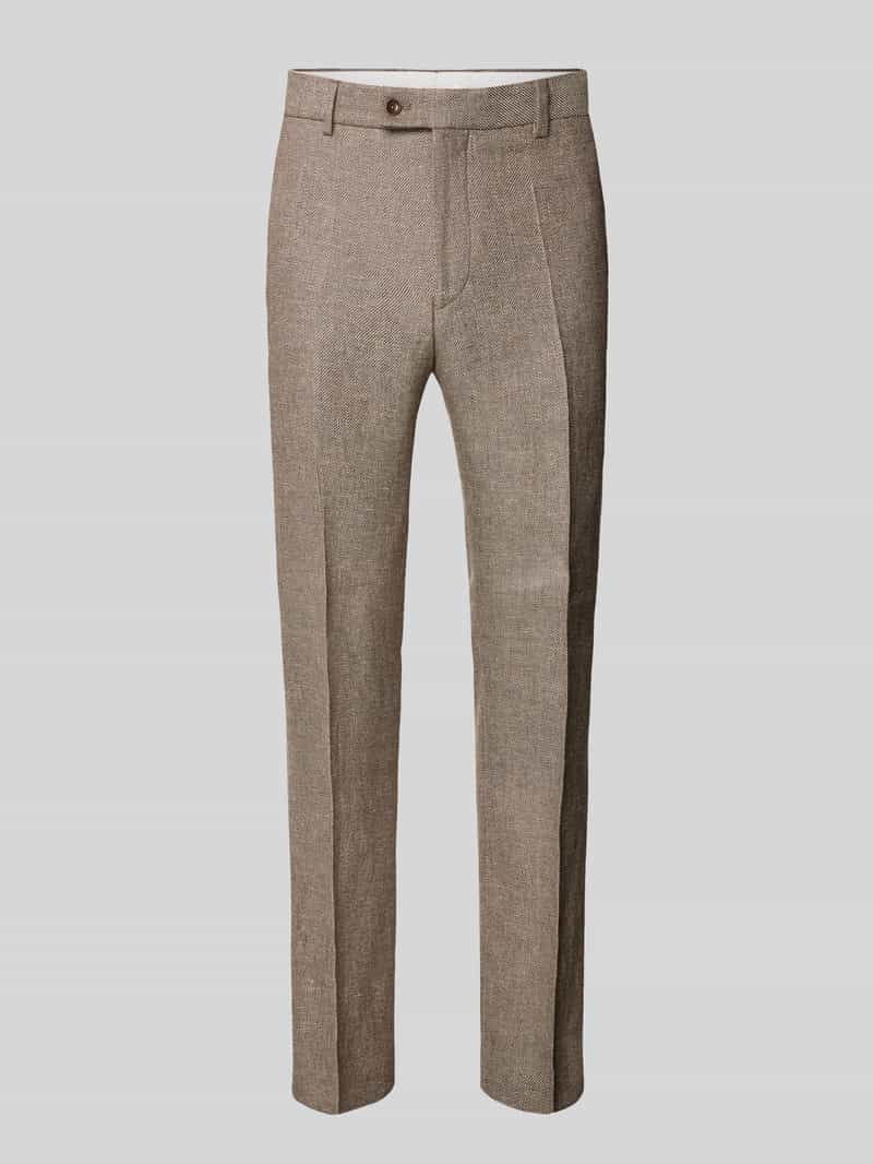 CG Club of Gents Pantalon van linnenmix met wol model 'Paco'