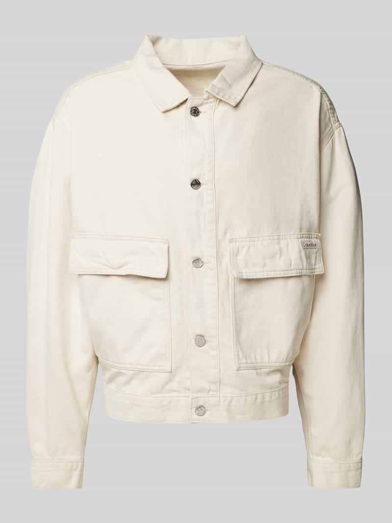 Calvin Klein Jeans Truckerjack met klepzakken