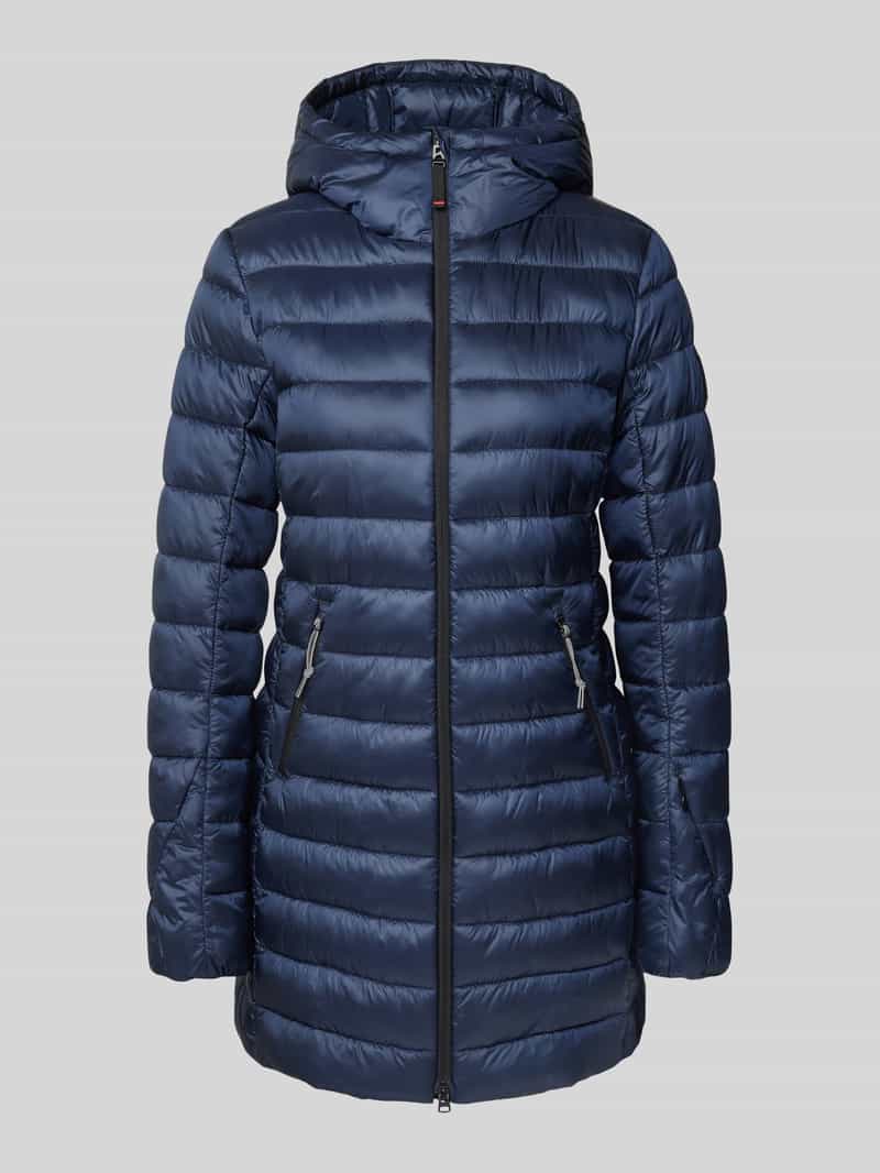 Fire + Ice Gewatteerde lange jas met tweewegsritssluiting model 'ENNA'