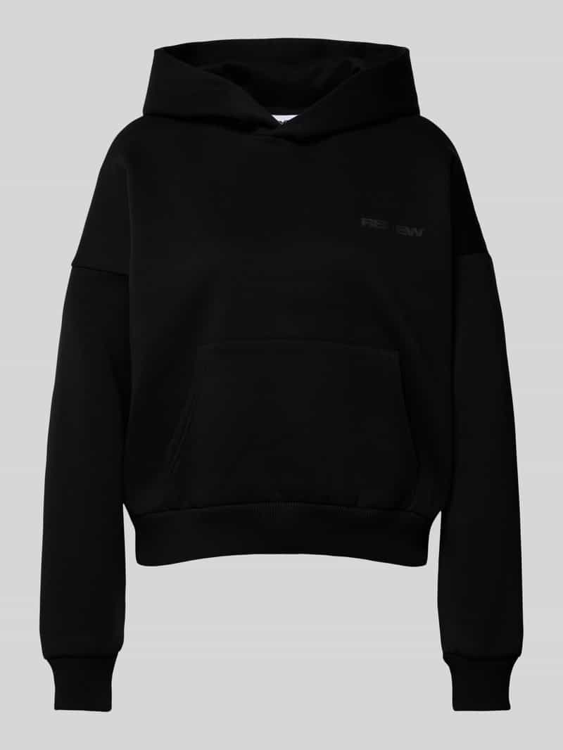 Review Oversized hoodie met labelprint