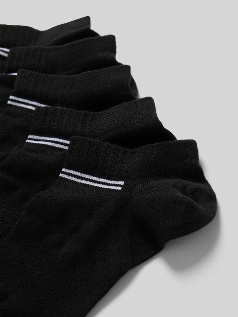 CAMANO Sneakersokken in een set van 5 paar met logodetail