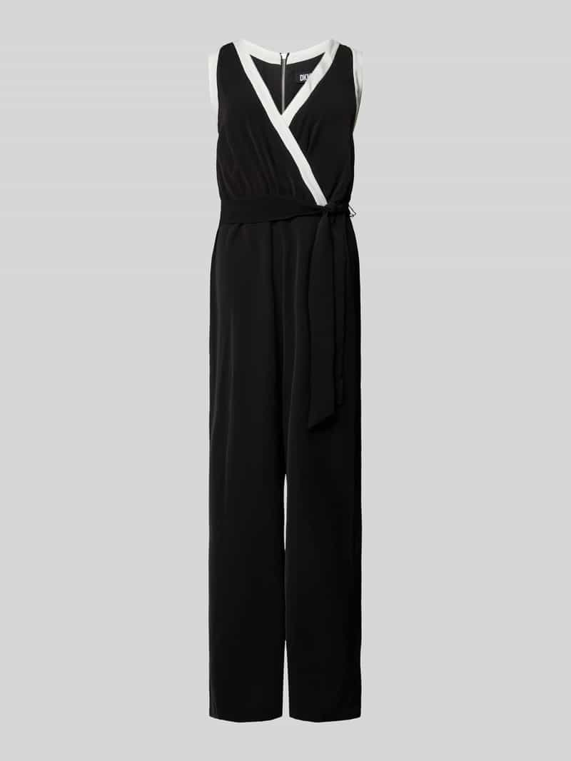 DKNY Jumpsuit met strikceintuur