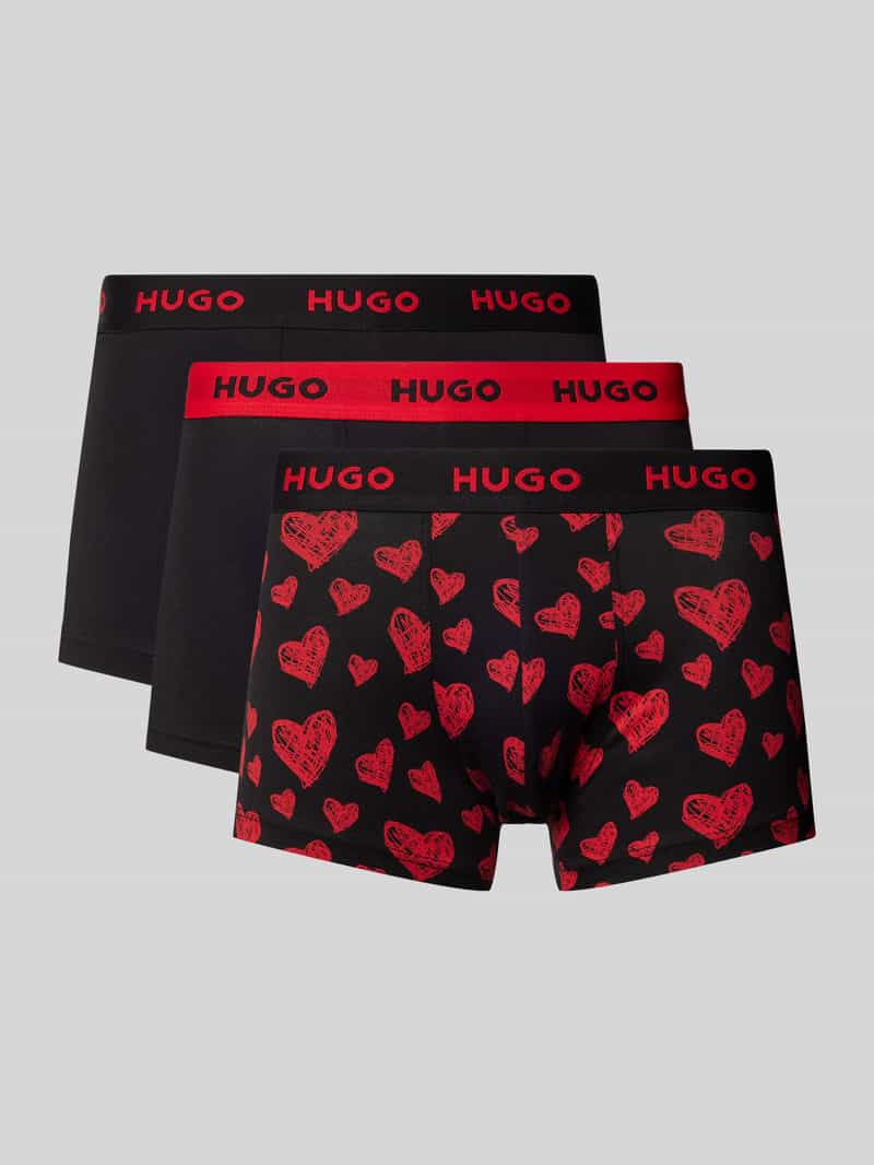 HUGO Boxershort met elastische band in een set van 3 stuks