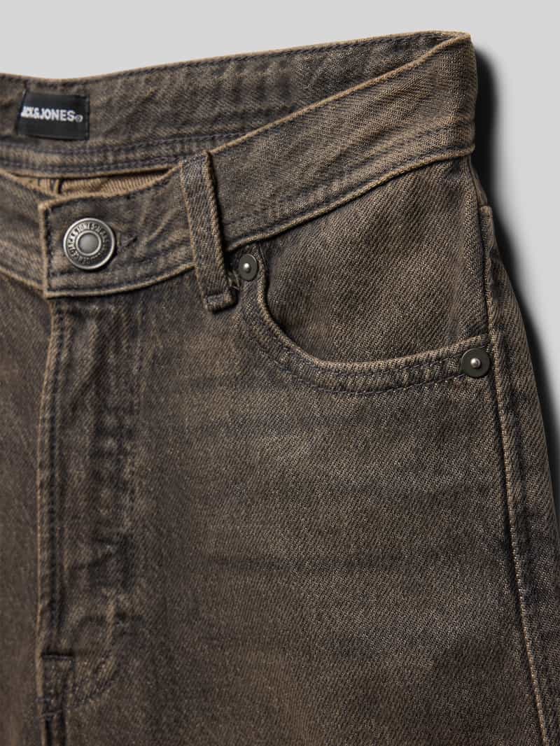 jack & jones Extra baggy fit korte jeans in 5-pocketmodel model 'RON'