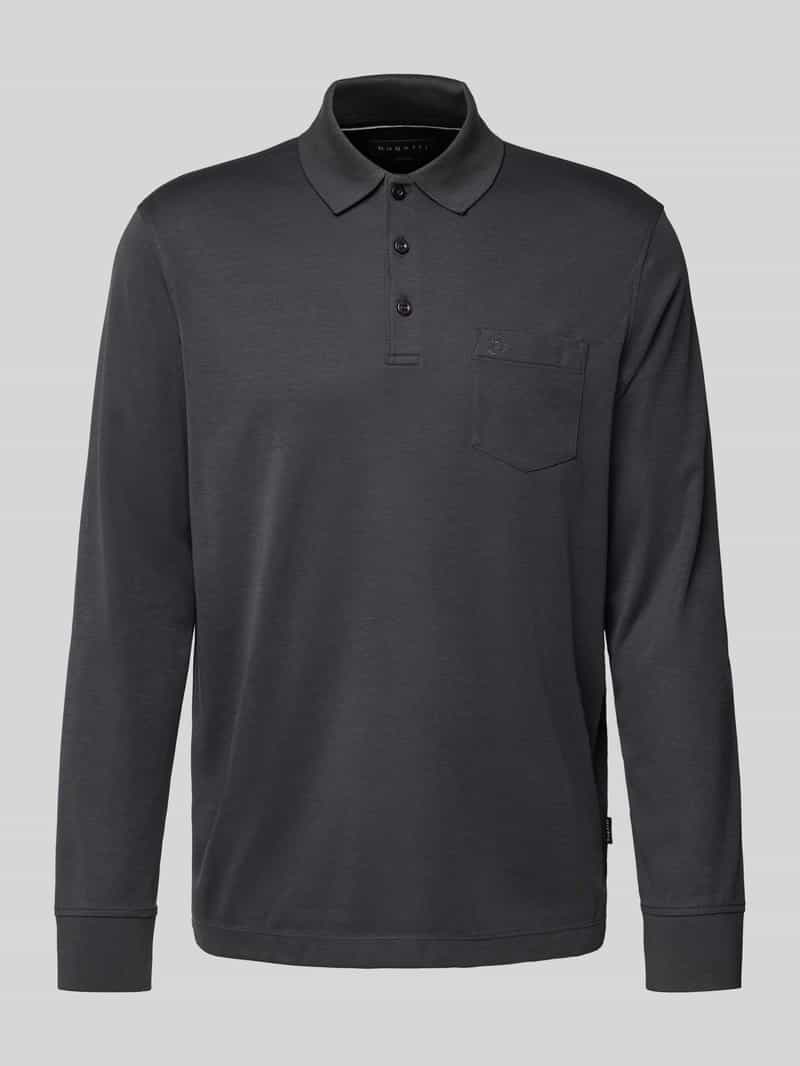 Bugatti Poloshirt met labelstitching