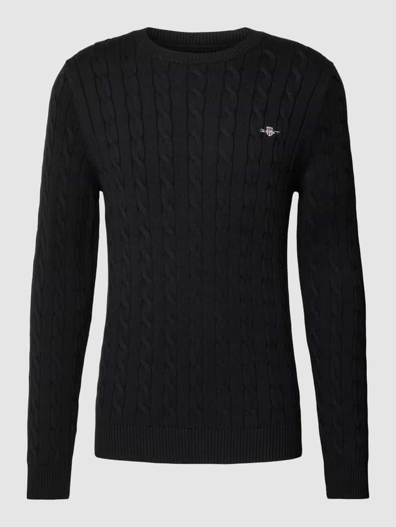 Gant Gebreide pullover met ronde hals