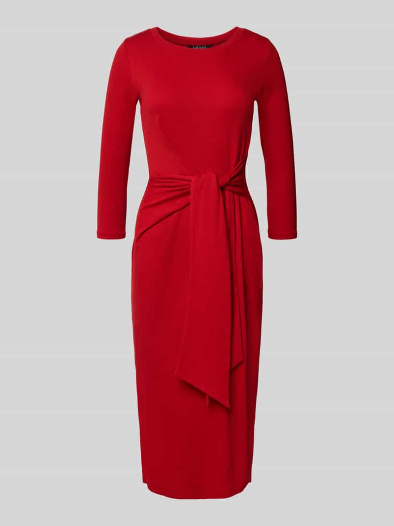 Lauren Ralph Lauren Midi-jurk met knoopdetail model 'IMALAH'