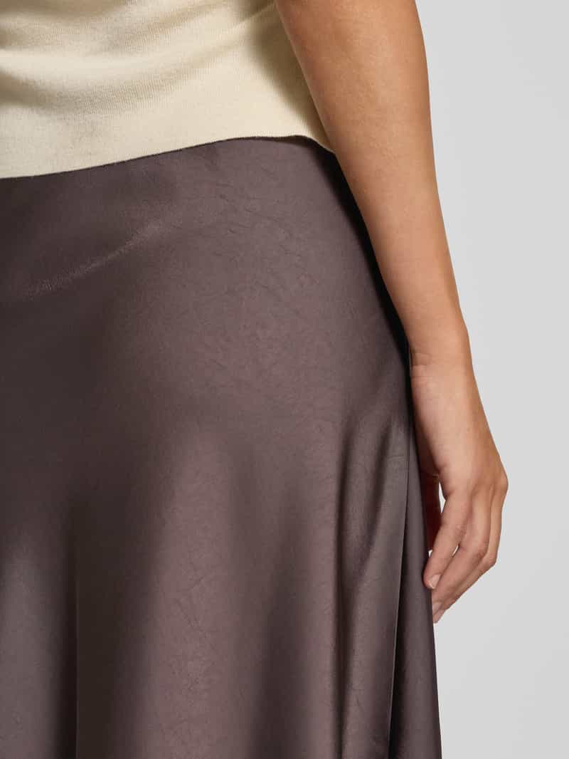 NEO NOIR Midirok van satijn met elastische band model 'Bovary'