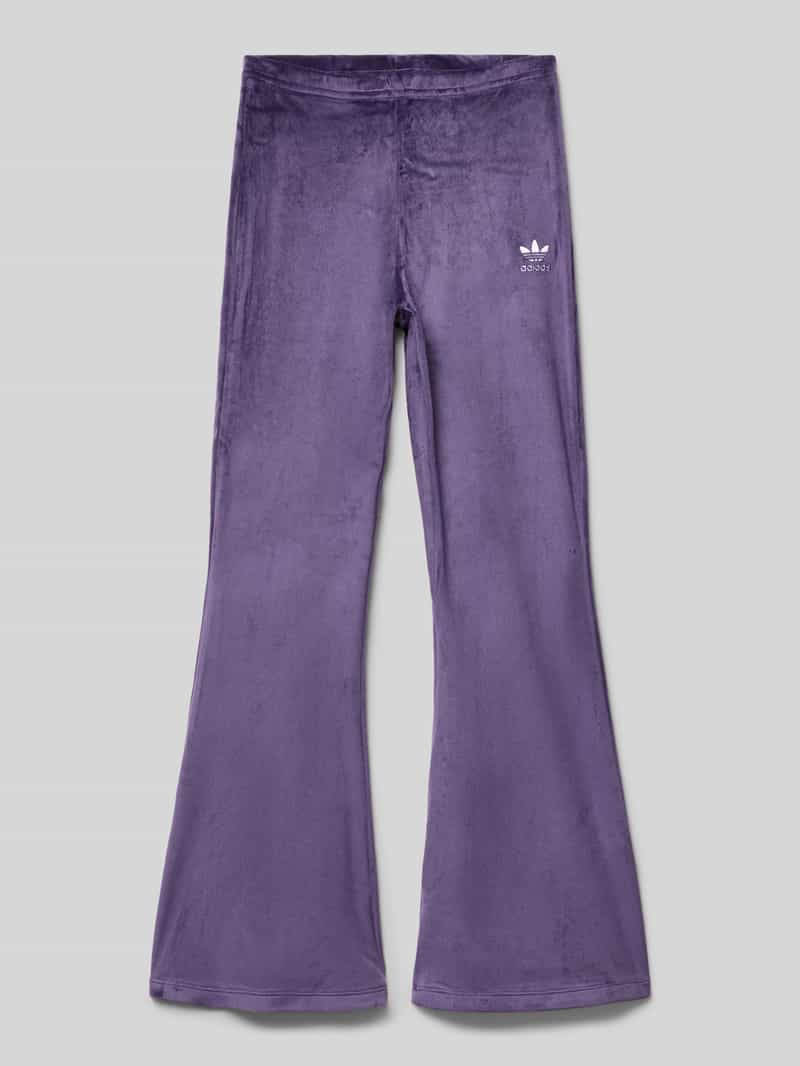 adidas Originals Flared stoffen broek met elastische band