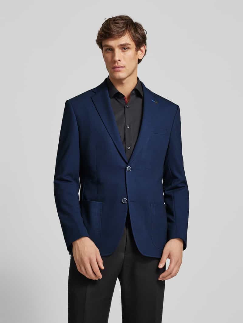 Slim fit colbert met structuurmotief Roy Robson