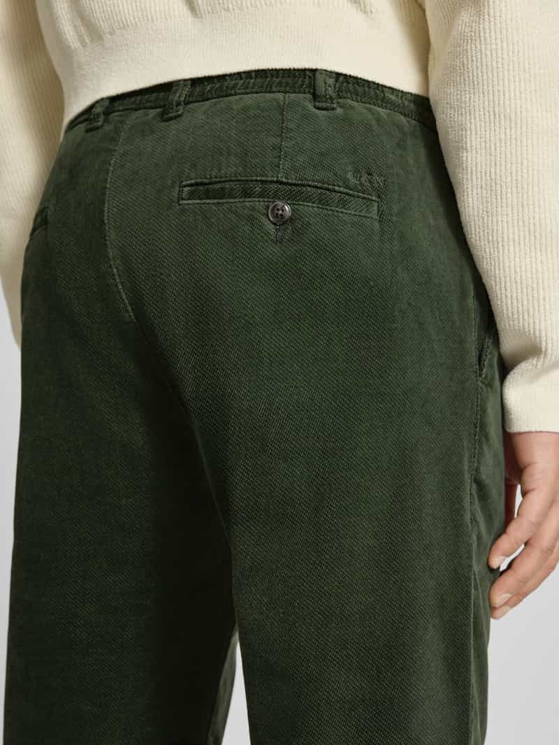MCNEAL Tapered fit corduroy broek met structuurmotief