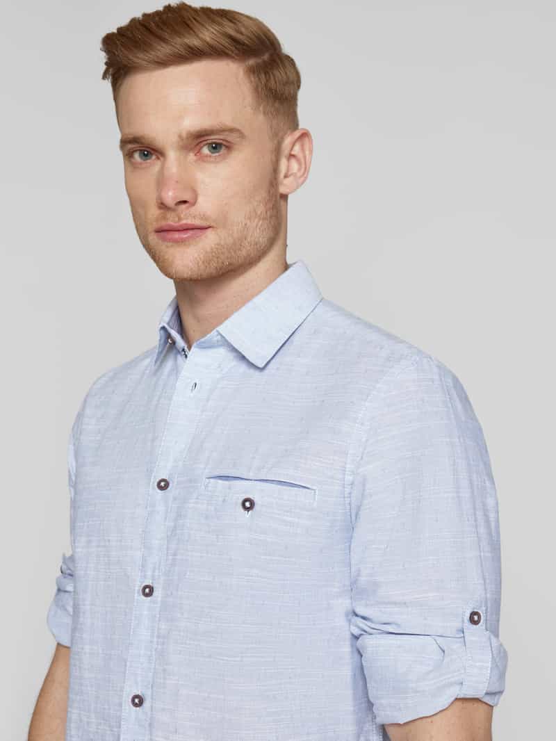 Tom Tailor Regular fit vrijetijdsoverhemd van puur katoen