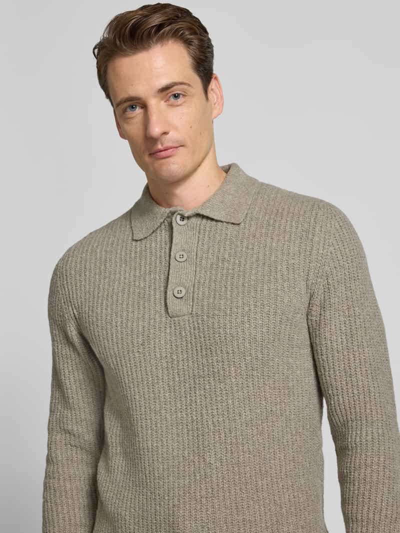 casual friday Gebreide pullover met polokraag model 'Lilith'