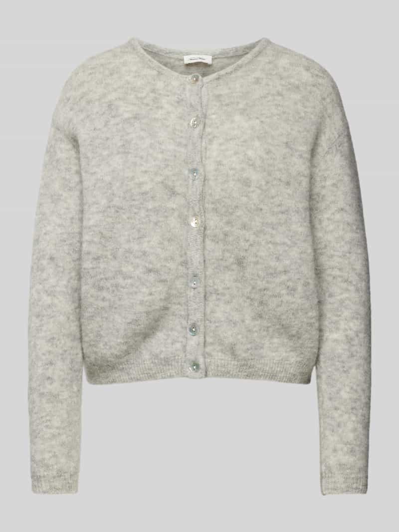 Regular fit gebreid jack van wolmix met alpaca-aandeel model 'VITOW'