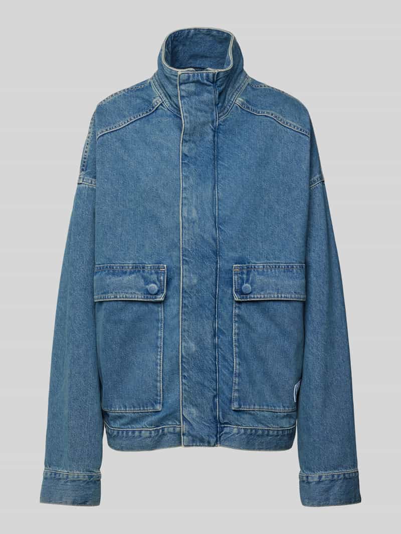 Calvin Klein Jeans Jeansjack met labelpatch model 'EASY'