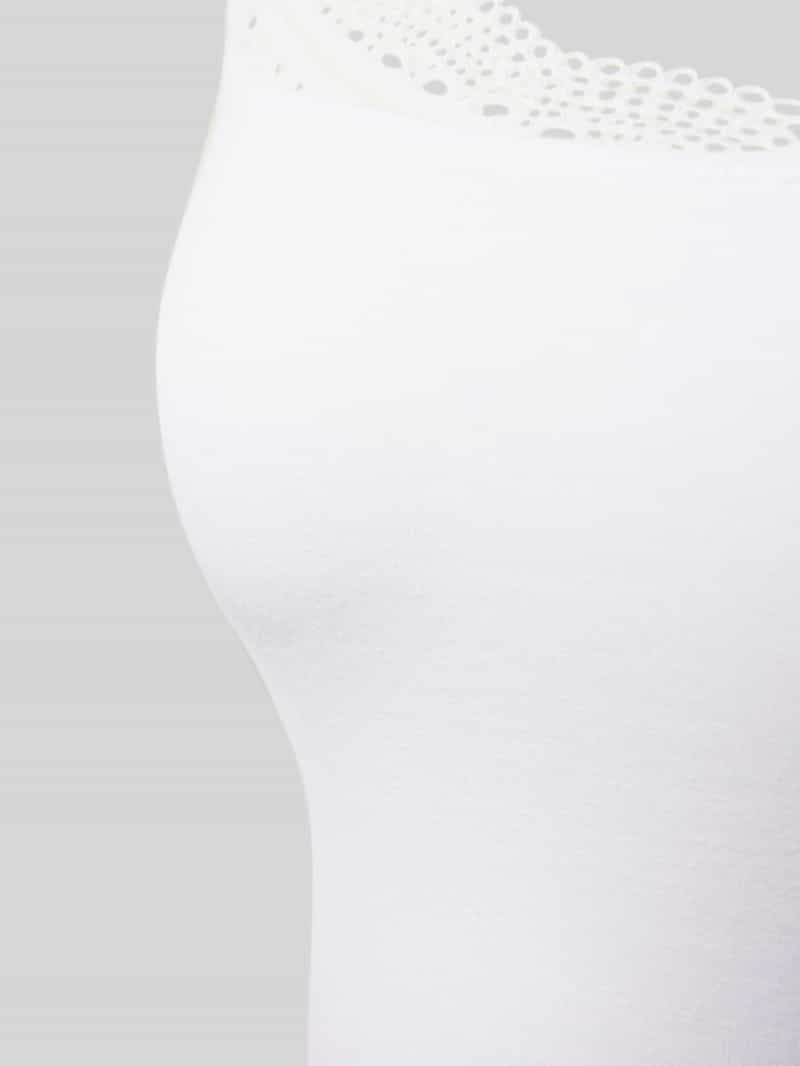 SKINY Slim fit top met bandjes en kant