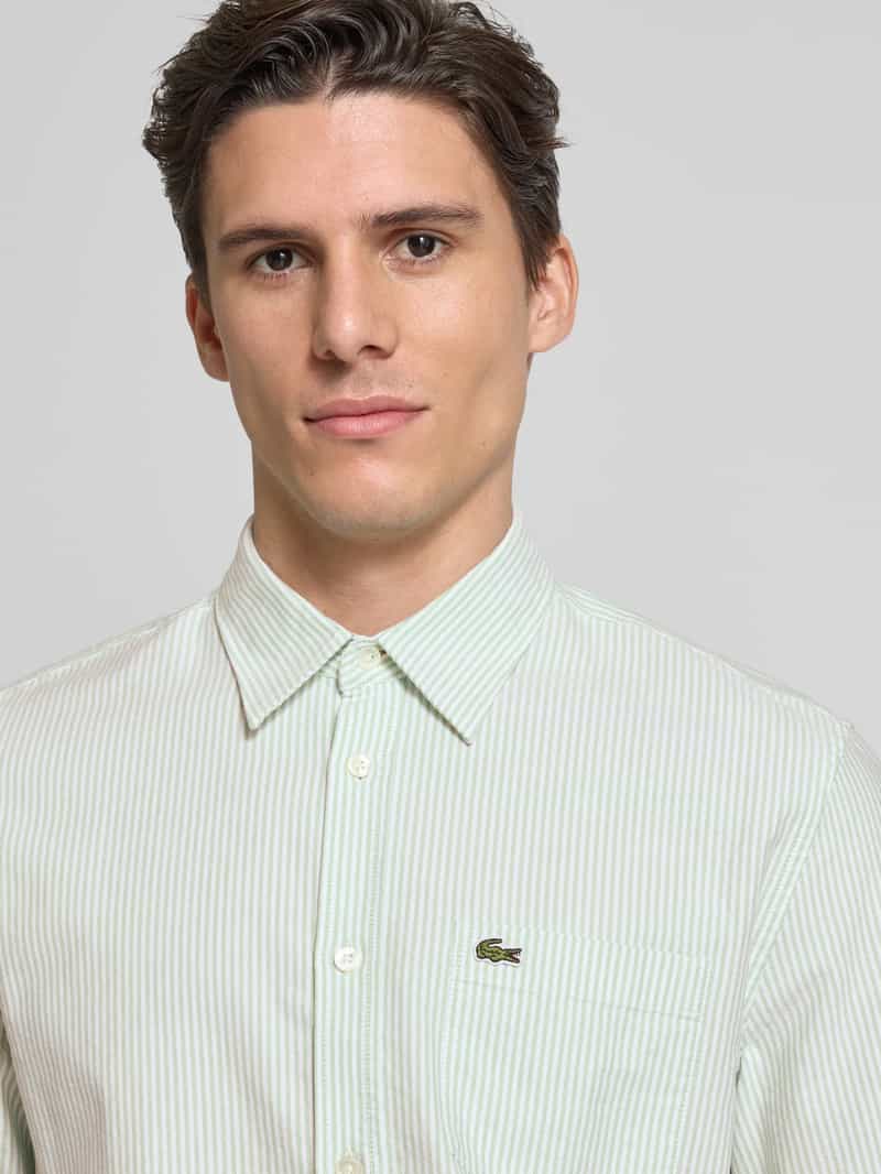 Lacoste Regular fit vrijetijdsoverhemd met logobadge