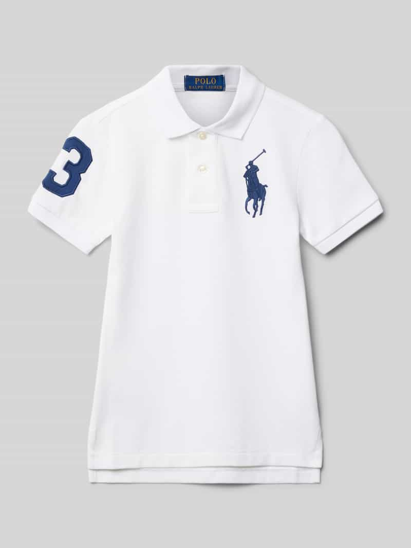 RALPH LAUREN TEENS Slim fit poloshirt met logostitching