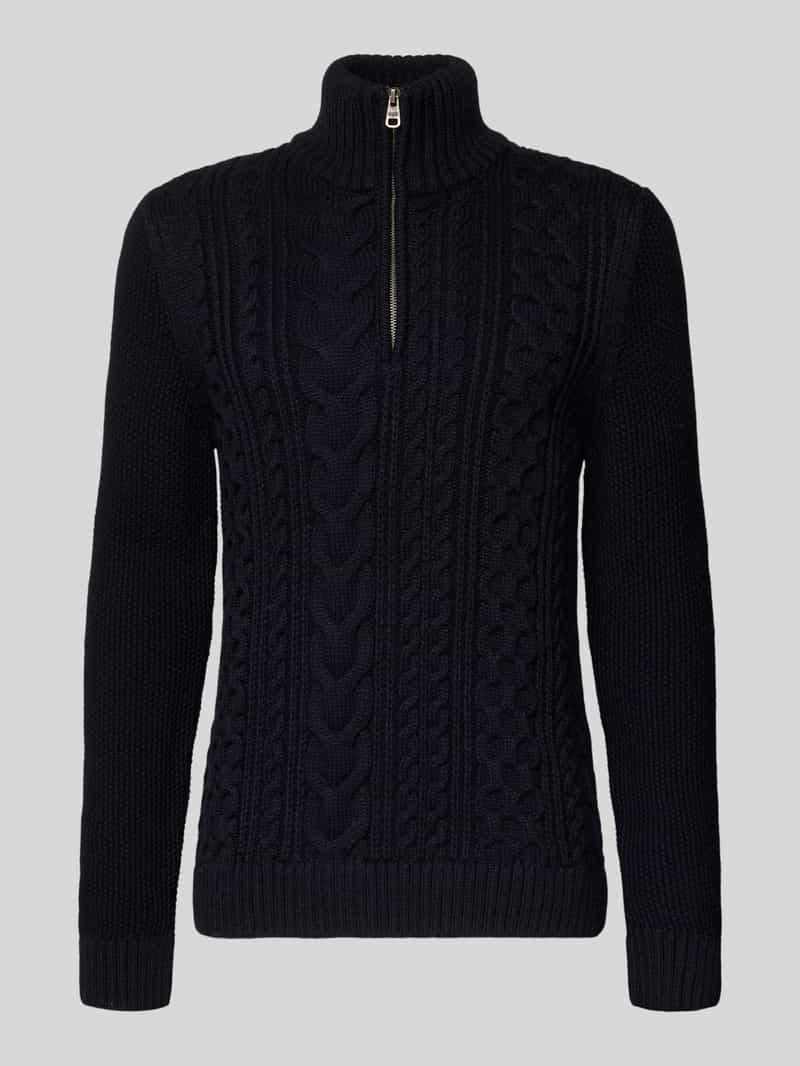 Superdry Gebreide pullover met ribboorden