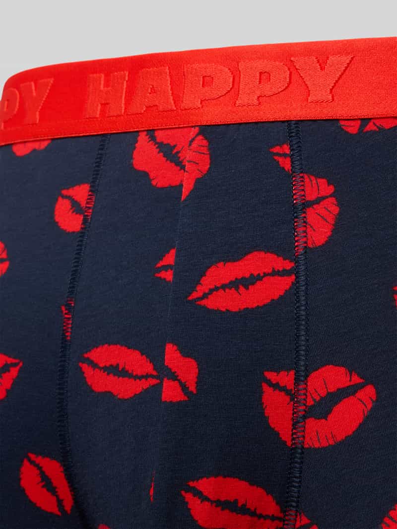 Happy Socks Boxershort met elastische logoband in een set van 3 stuks