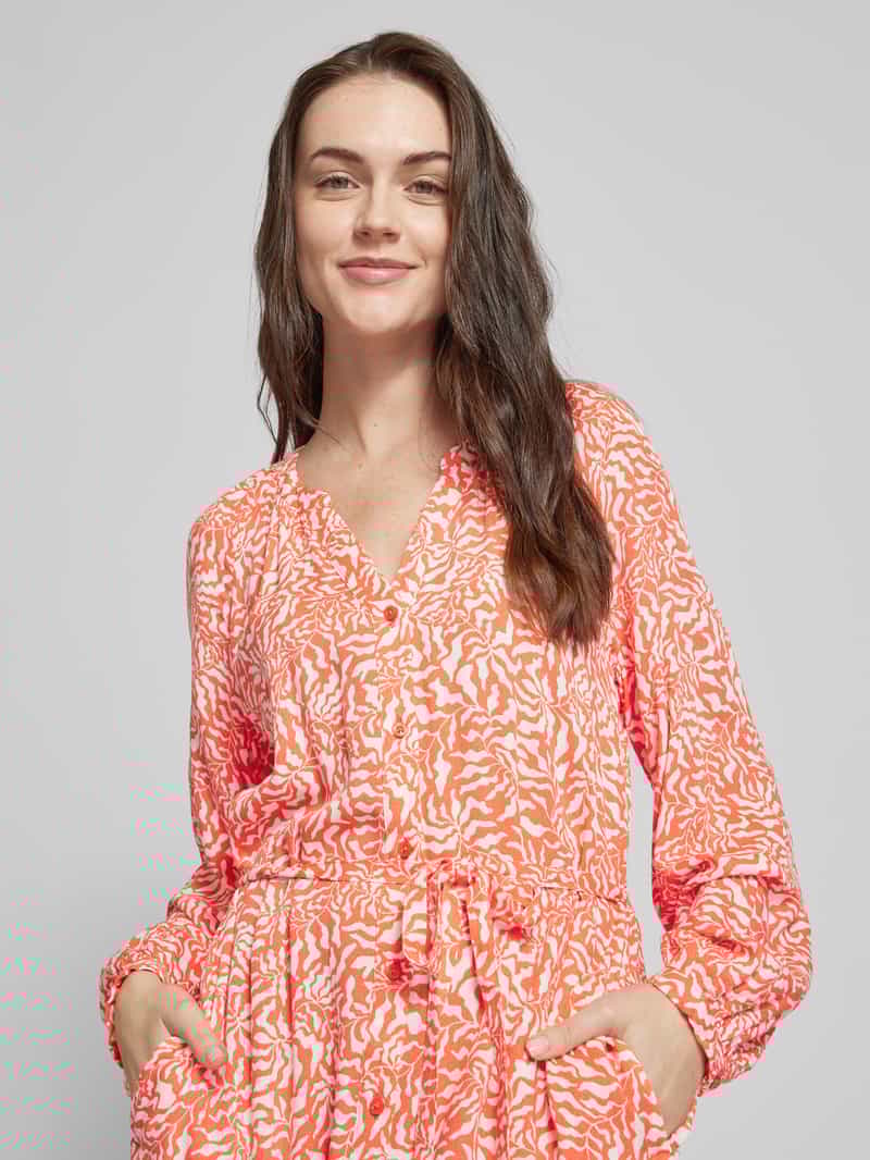 s.Oliver RED LABEL Midi-jurk met all-over print