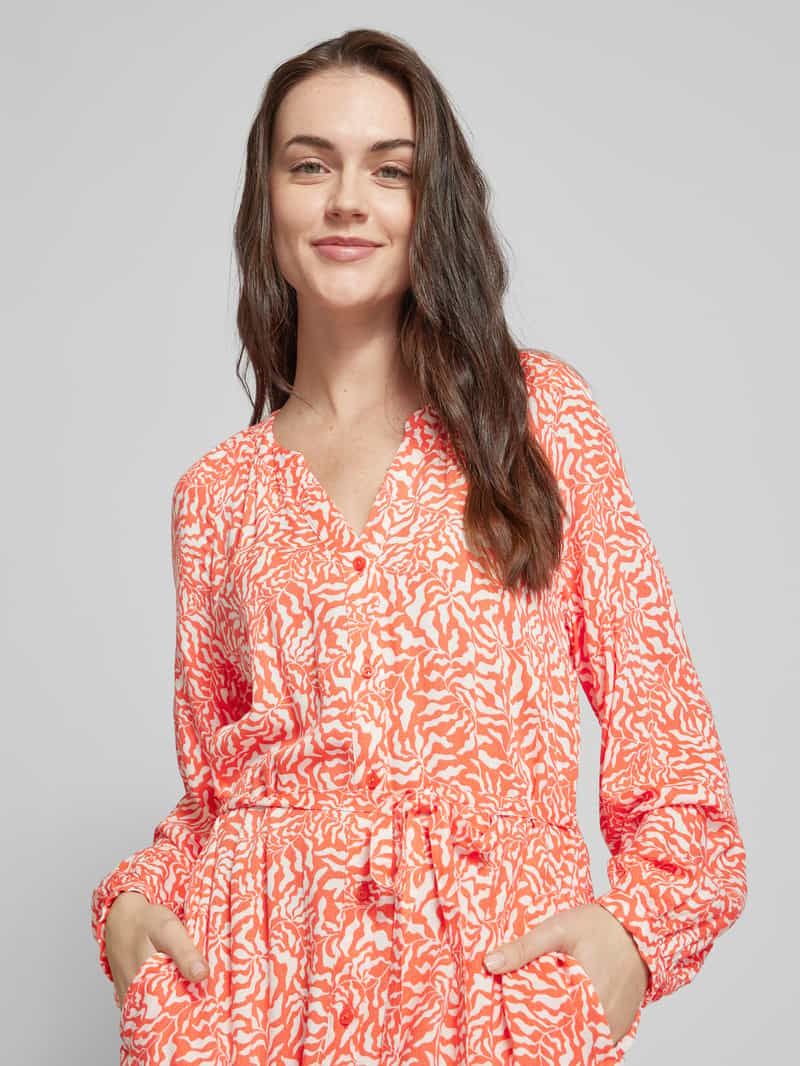 s.Oliver RED LABEL Midi-jurk met all-over print