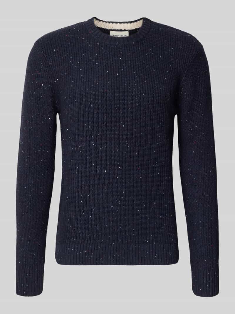 Tom Tailor Regular fit gebreide pullover van katoenmix