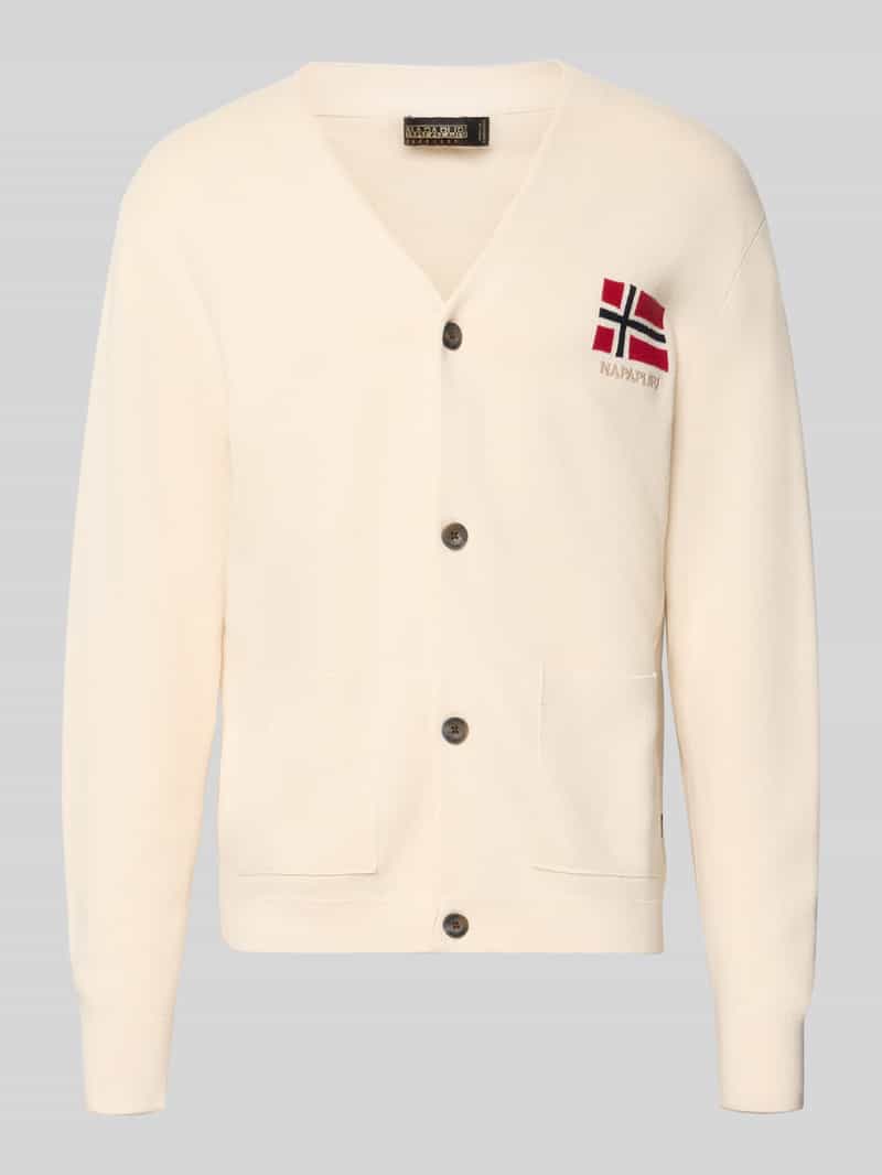 Napapijri Cardigan met logostitching model 'TARANGER'
