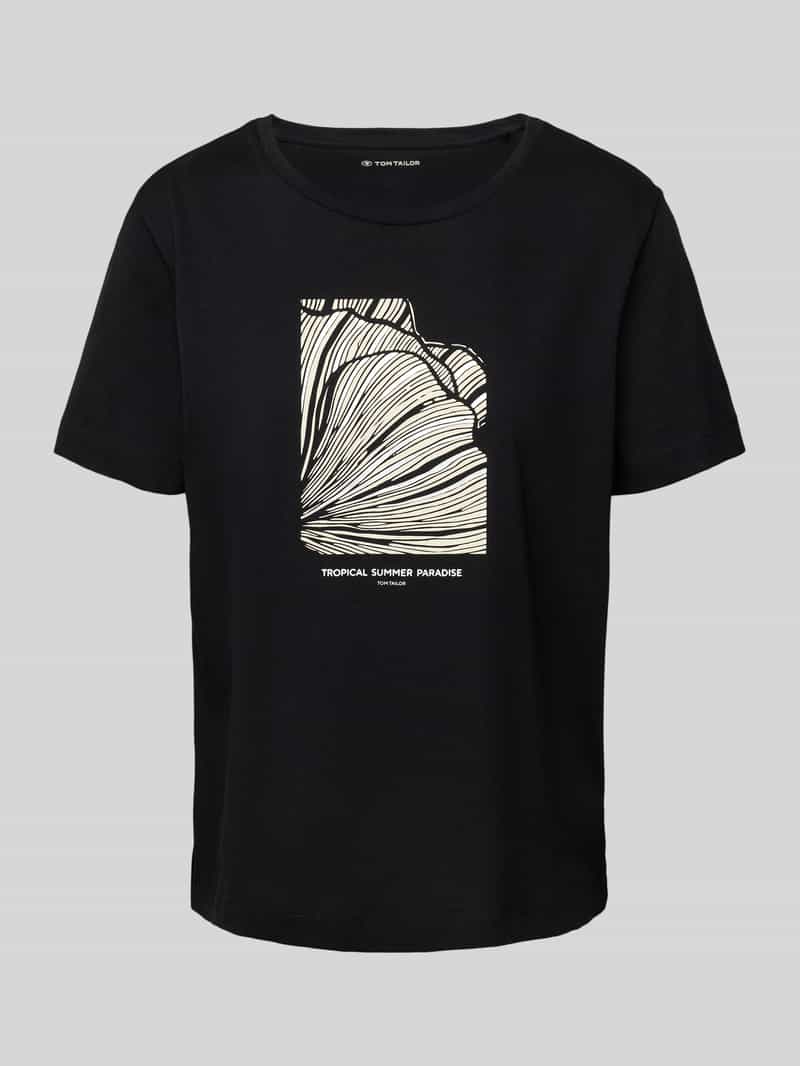 Tom Tailor Regular fit T-shirt van puur katoen