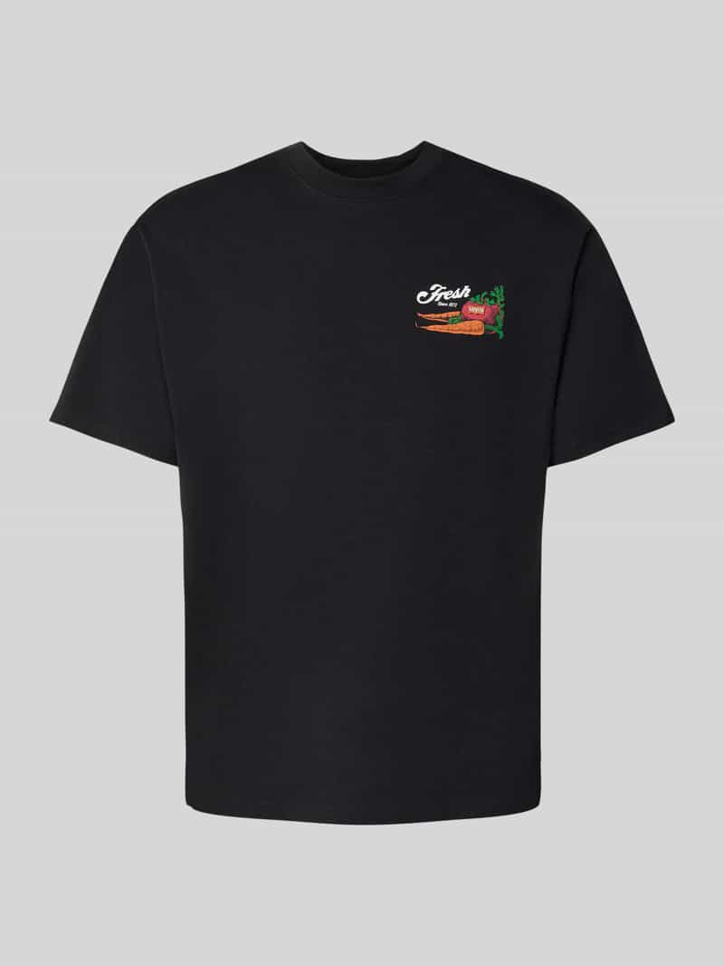 Levi's T-shirt met motief- label- en statementprint