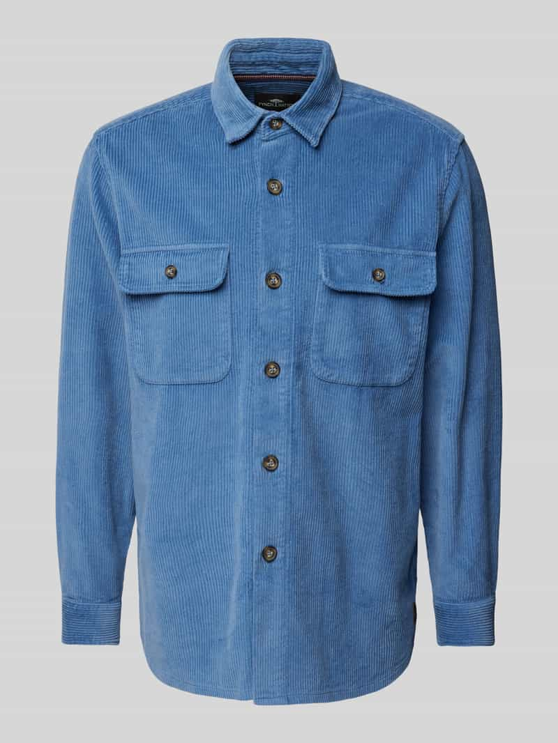 FYNCH-HATTON Overhemdjack met knoopsluiting, model 'Corduroy'