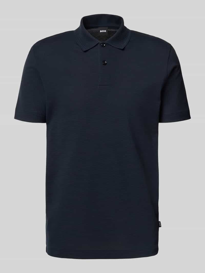 Boss Regular fit poloshirt van katoenmix