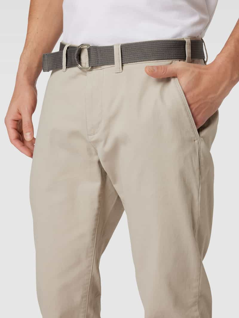 MCNEAL Slim fit chino met riem