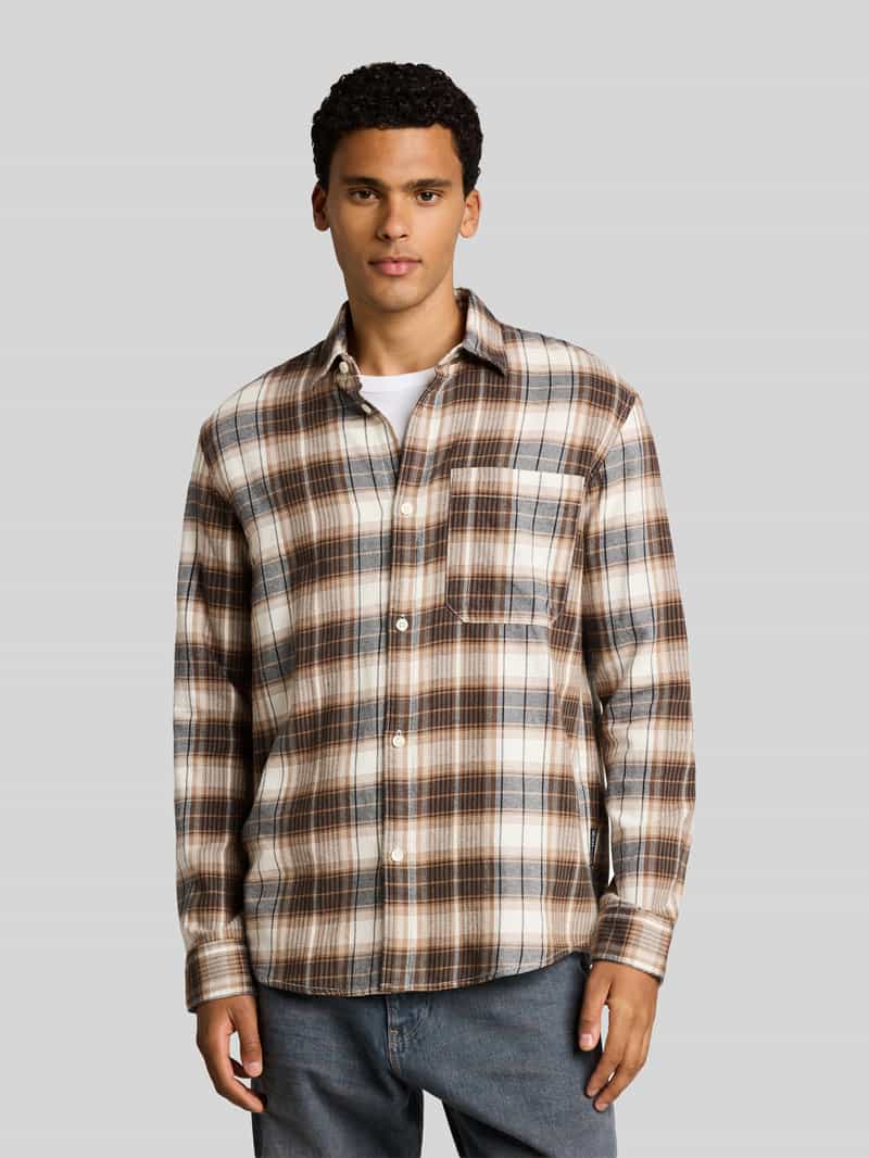 Tom Tailor Denim relaxed fit vrijetijdsoverhemd met borstzak