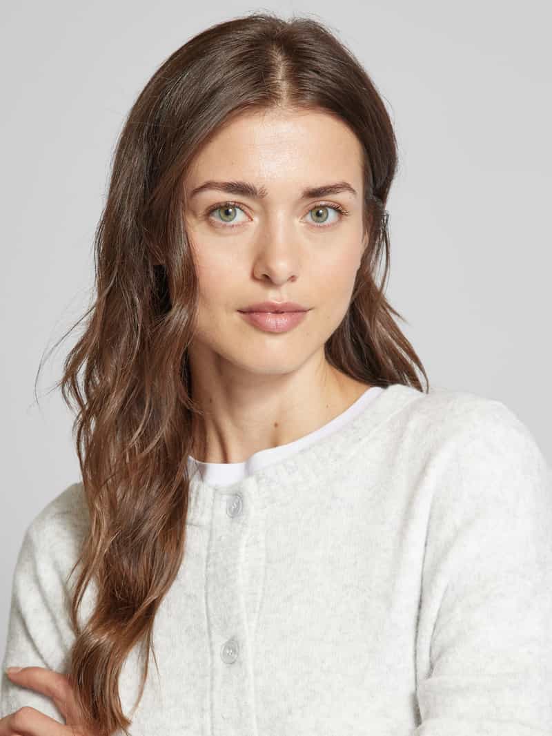 American vintage Oversized gebreid jack met knoopsluiting model 'DAMSVILLE'