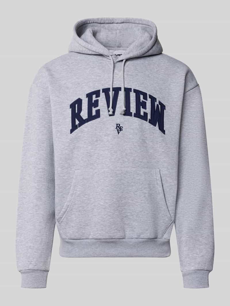 hoodie met labelstitching