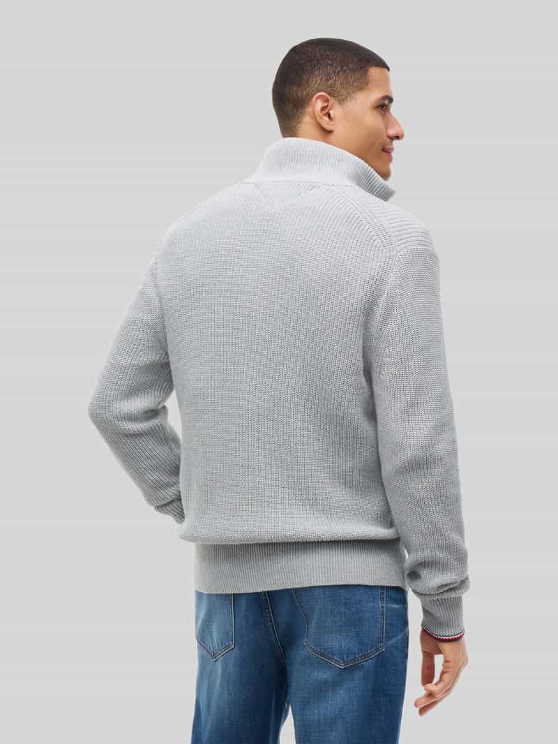 Tommy Hilfiger Regular fit gebreid jack van puur katoen