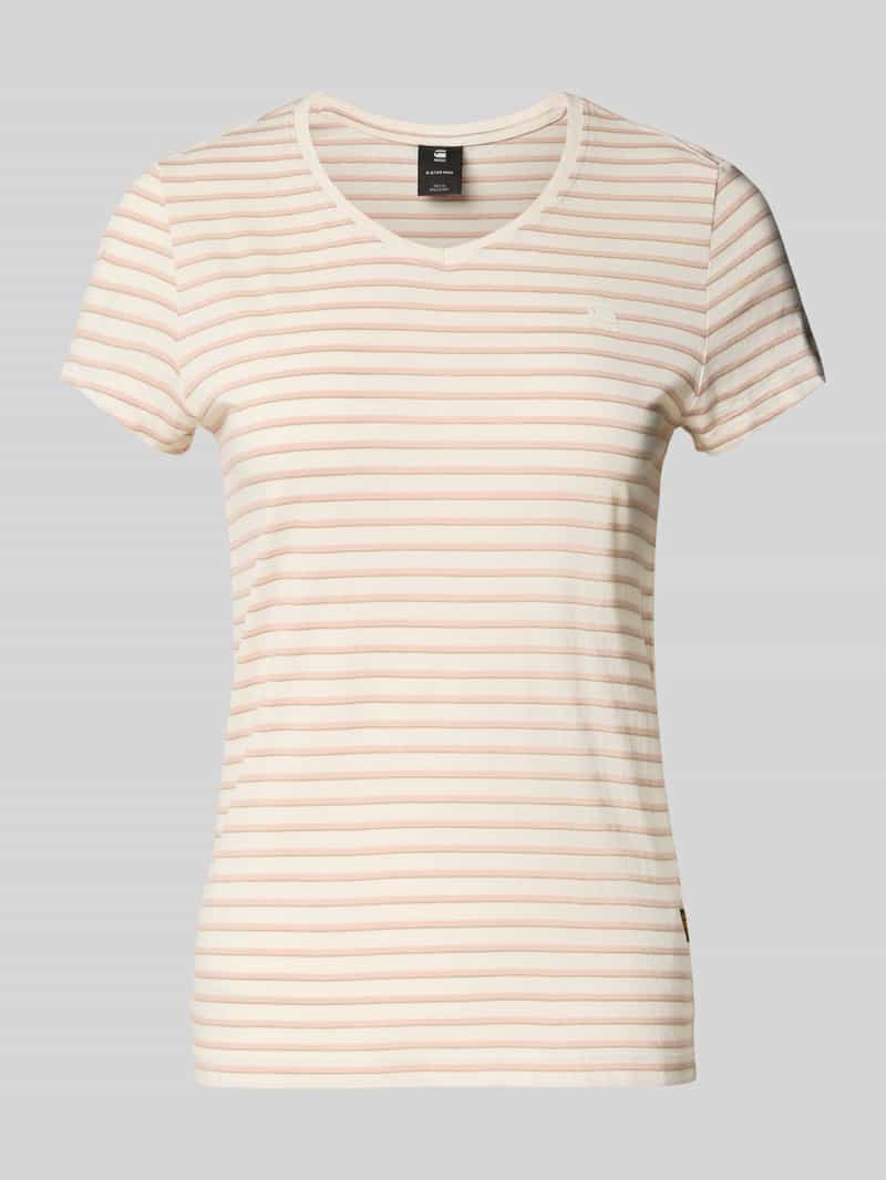 G-Star Raw Slim fit T-shirt met streepmotief model 'Stripe eyben'
