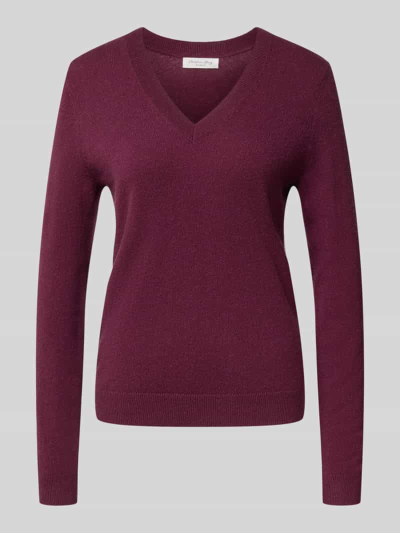 Christian Berg Woman Gebreide pullover met V-hals