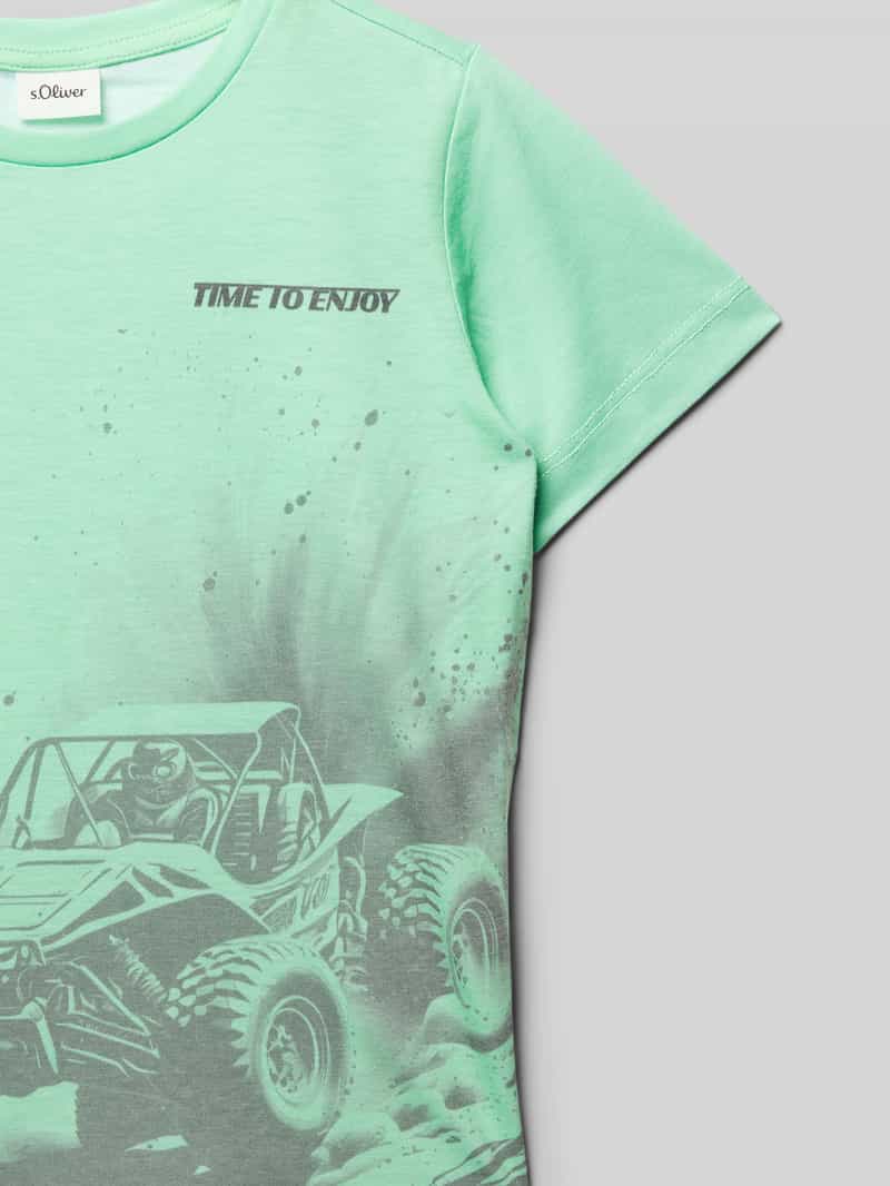 s.Oliver RED LABEL Regular fit T-shirt met motiefprint
