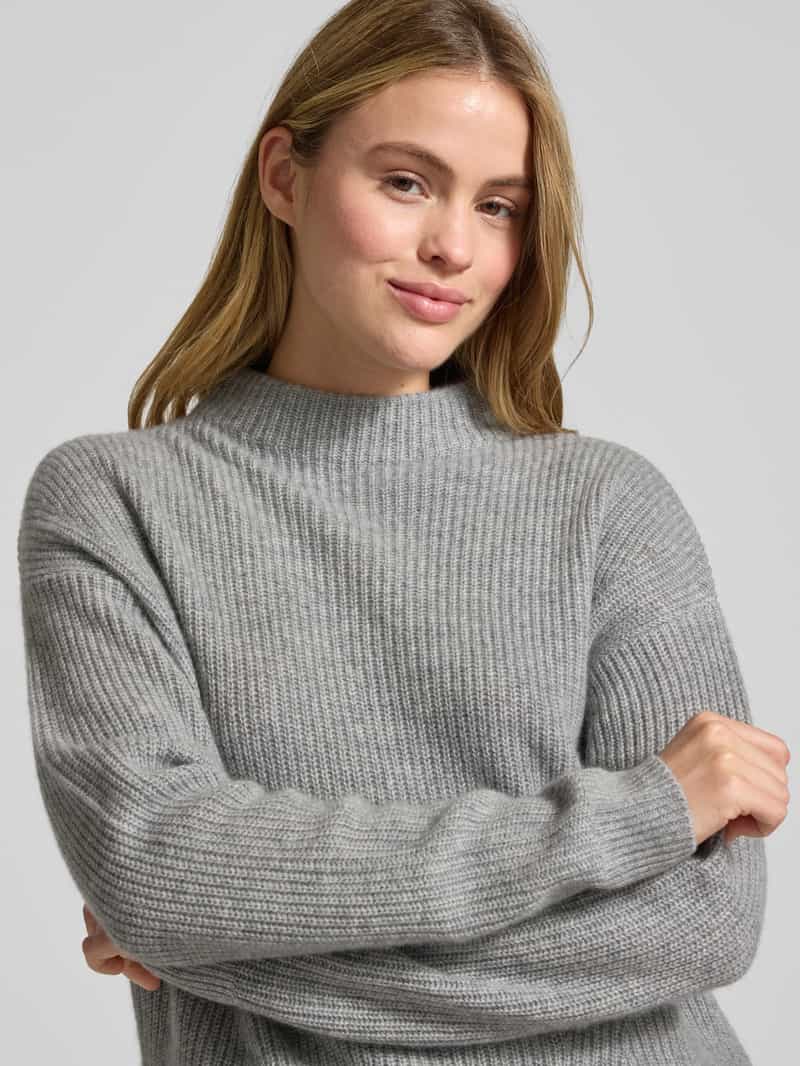 Jake*s Casual Regular fit kasjmier pullover in gebreide look