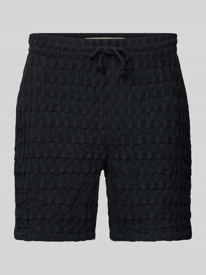 Only & Sons Regular fit sweatshorts met structuurmotief model 'TEL BRADDOCK'