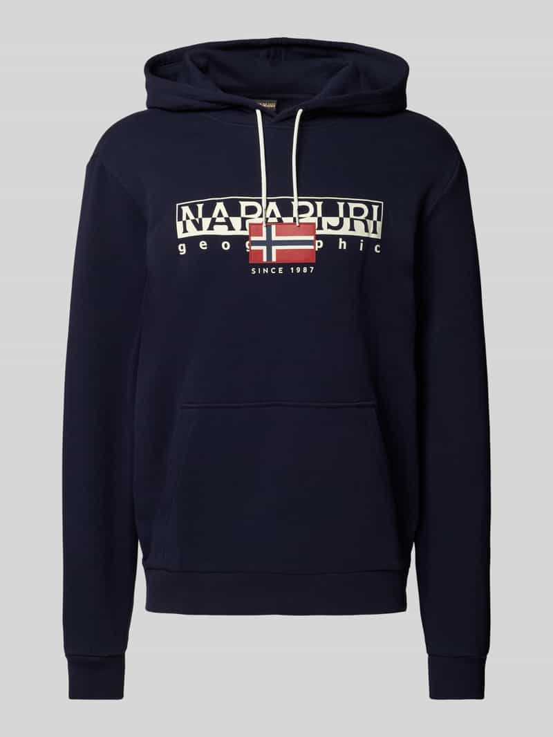 Napapijri Hoodie met labelprint model 'AYLMER'