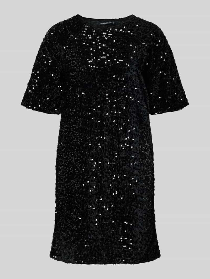 Pieces Smalle cocktailjurk met pailletten model 'KAM'