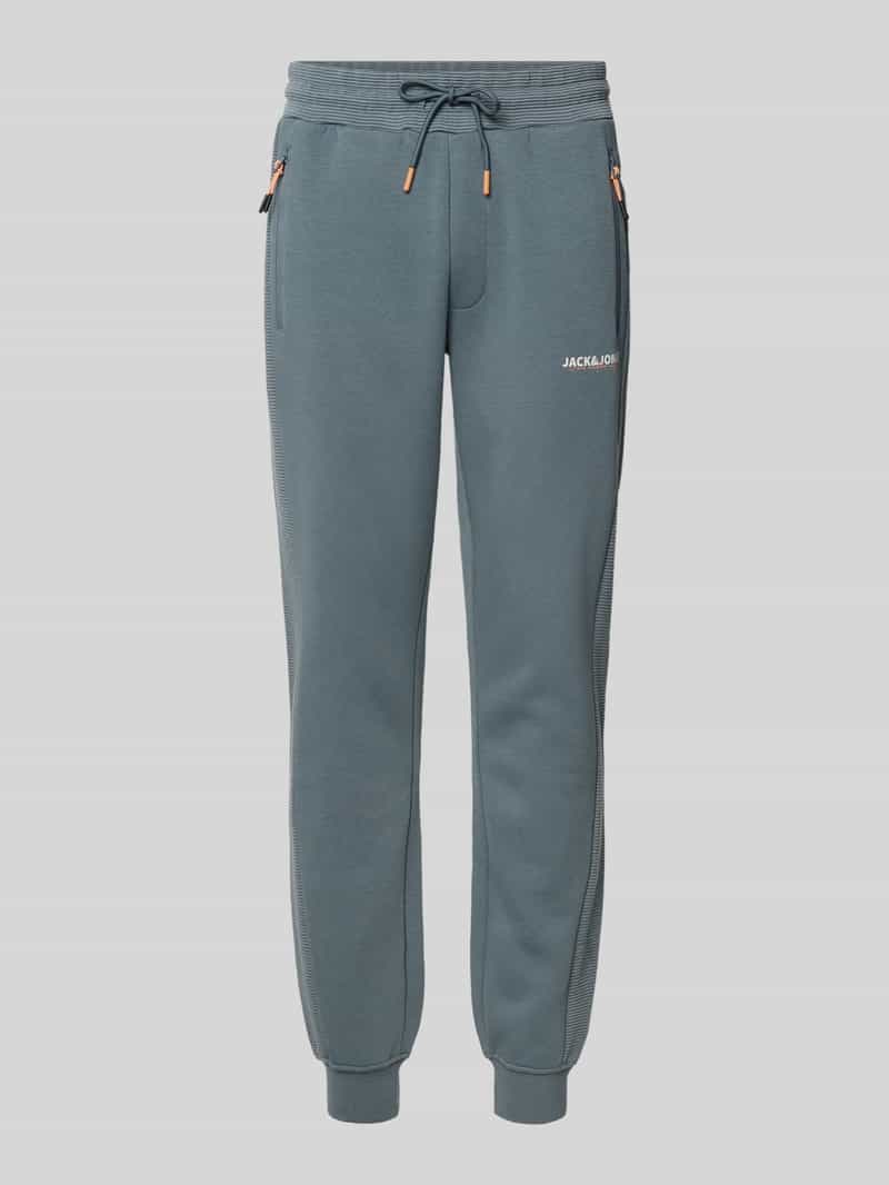 jack & jones Slim fit sweatpants met logoprint model 'Gordon'