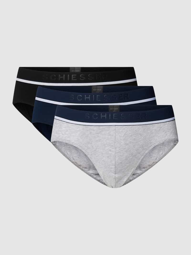 Slip met labeldetails model 'Rio' in een 3-pack